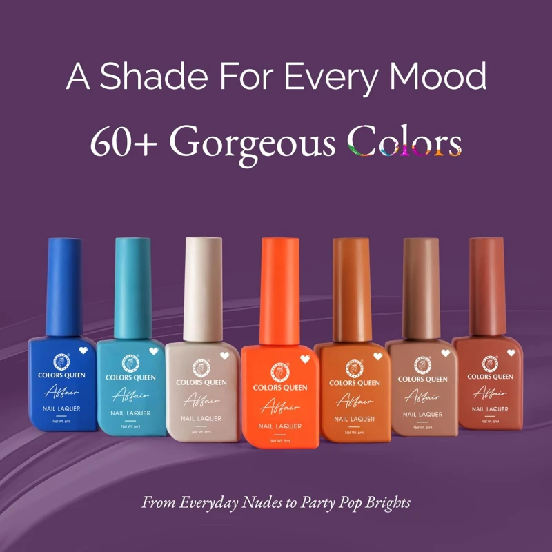 Colors Queen Affair Nail Polish - 07 - Steal Teal, 13ml | Rich Pigmentation, Quick Drying, Long Lasting Nail Paint | Chip Resistant, No Harmful Chemicals, Semi Matte Nail Polish for Women thumbnail 6